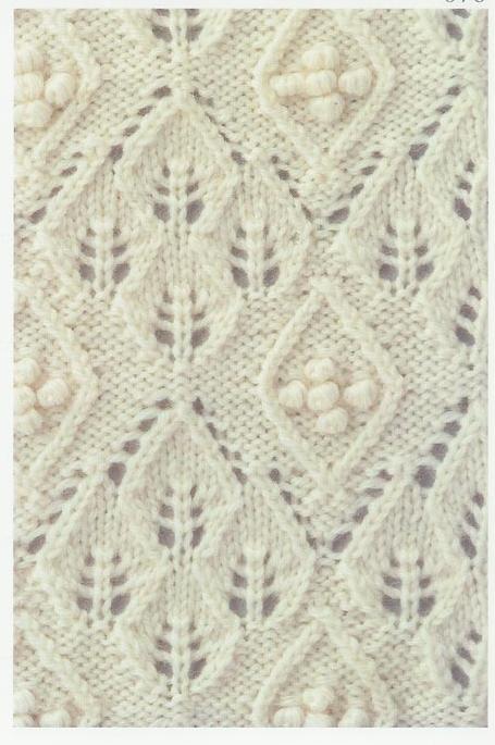 Lace knitting stitch