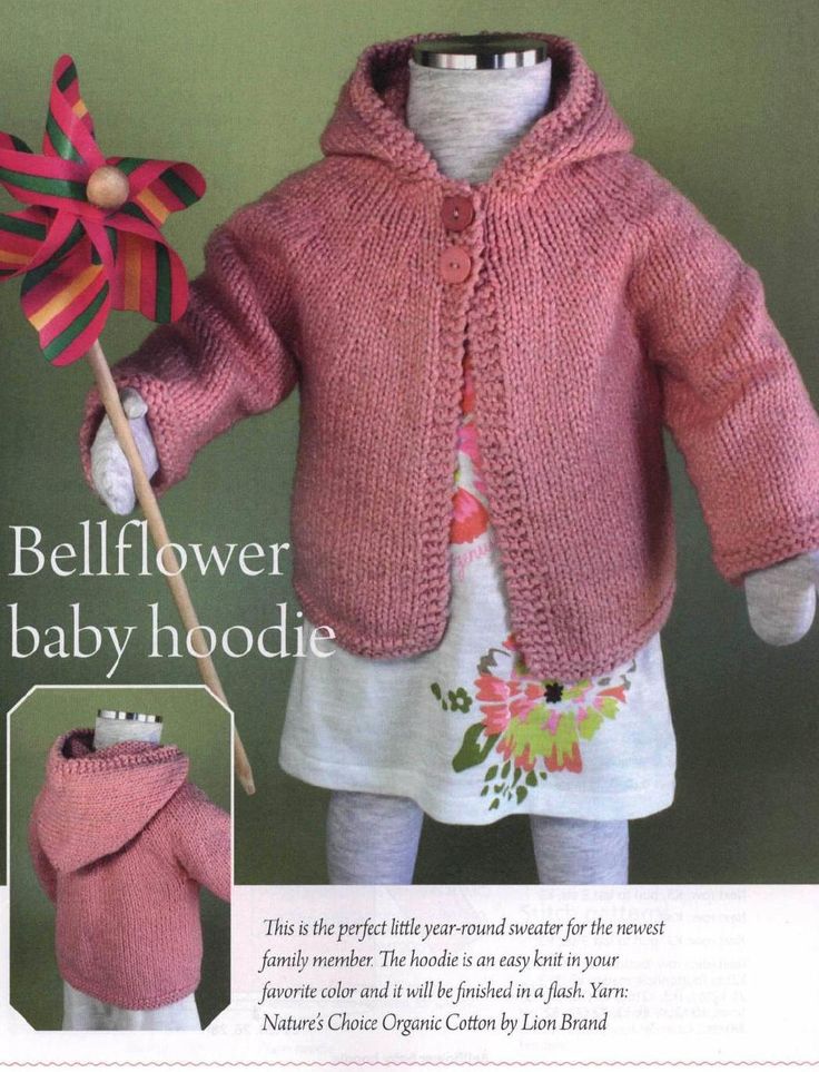Baby and Toddle Hoodie Knitting Pattern Knitting Free