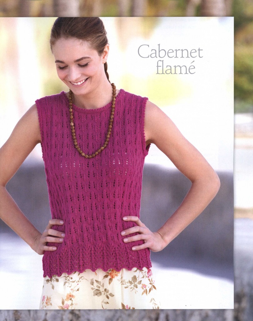 Cabernet Lace Top Knitting - Knitting Free