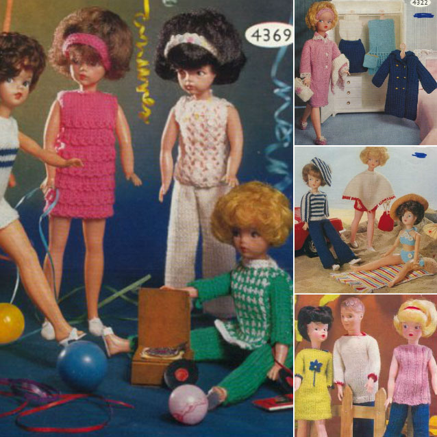 vintage12 inch doll patterns knitting