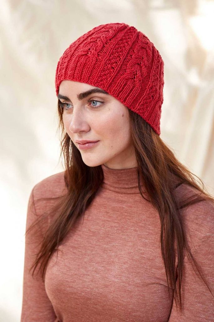 free hat knitting pattern cable beanie