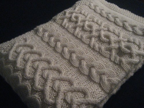heart cable knitting pattern blanket