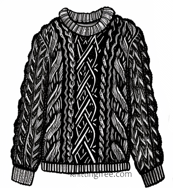 free knit sweater clipart